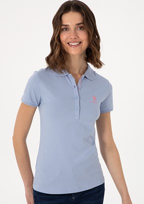US POLO ASSN Mavi Kadın Basic T-shirt