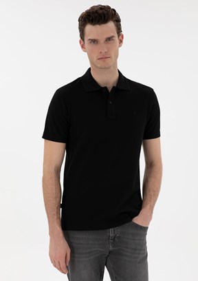 PİERRE CARDİN Siyah Erkek Slim T-Shirt