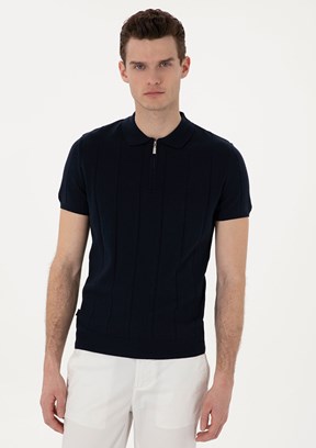 PİERRE CARDİN Lacivert Erkek Slim Kazak
