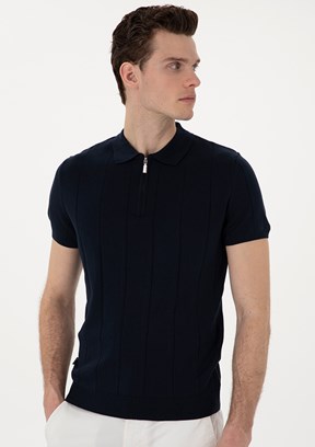 PİERRE CARDİN Lacivert Erkek Slim Kazak