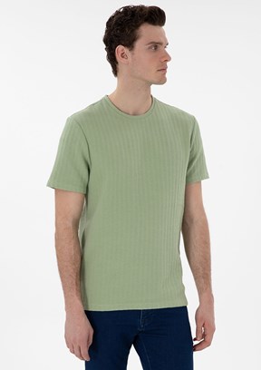 PİERRE CARDİN Yeşil Erkek Regular T-Shirt