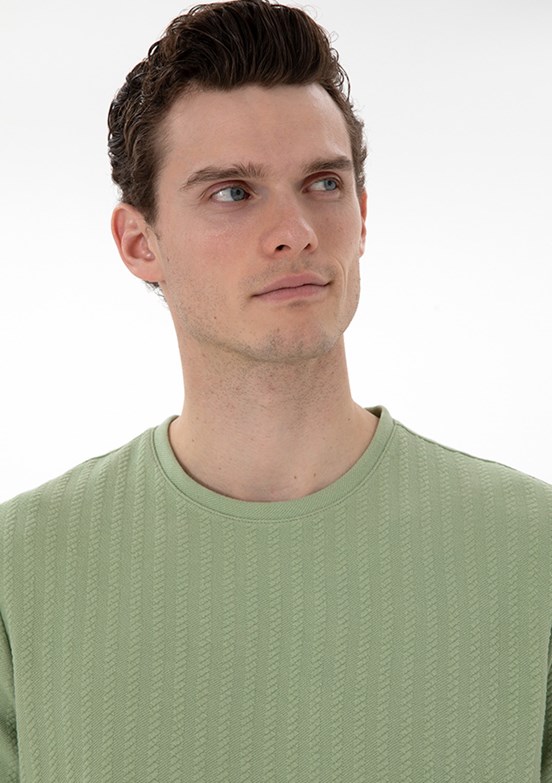 PİERRE CARDİN Yeşil Erkek Regular T-Shirt