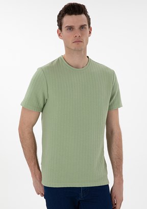 PİERRE CARDİN Yeşil Erkek Regular T-Shirt