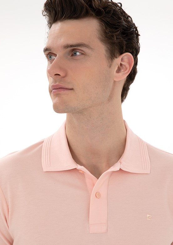 PİERRE CARDİN Pembe Erkek Slim T-Shirt