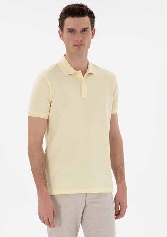 PİERRE CARDİN Sari Erkek Slim T-Shirt