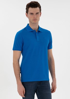 PİERRE CARDİN Mavi Erkek Slim T-Shirt