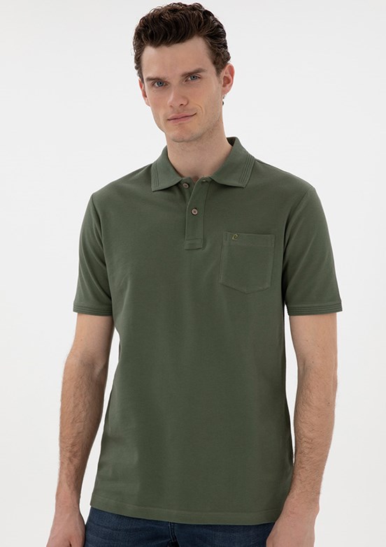 PİERRE CARDİN Yeşil Erkek Regular T-Shirt