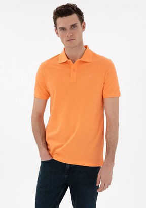 PİERRE CARDİN Turuncu Erkek Slim T-Shirt