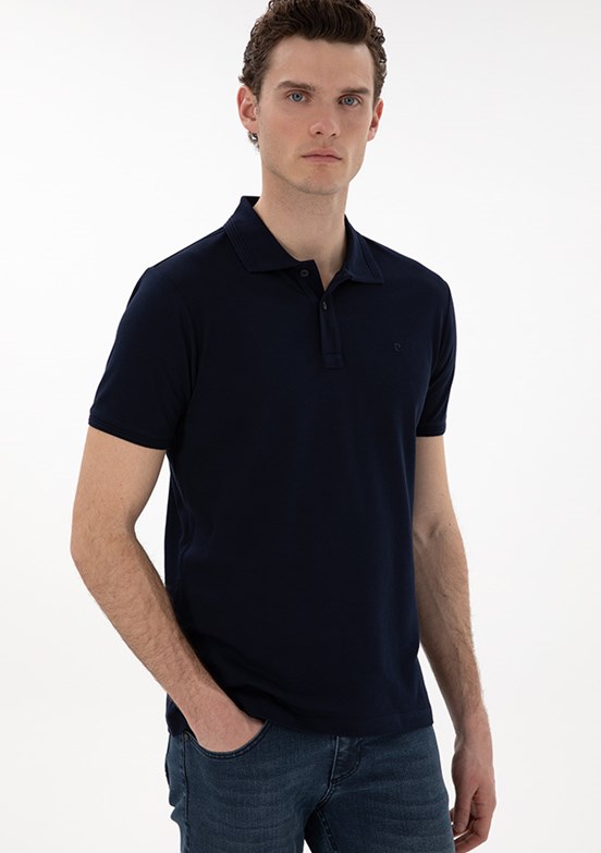 PİERRE CARDİN Lacivert Erkek Slim T-Shirt