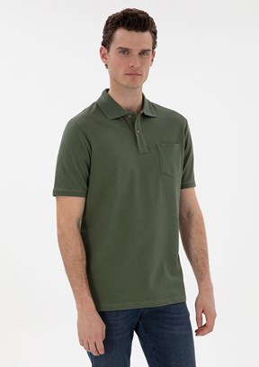 PİERRE CARDİN Yeşil Erkek Regular T-Shirt