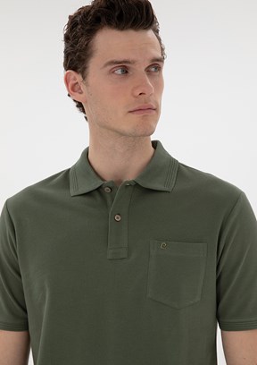 PİERRE CARDİN Yeşil Erkek Regular T-Shirt