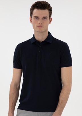 PİERRE CARDİN Lacivert Erkek Slim T-Shirt