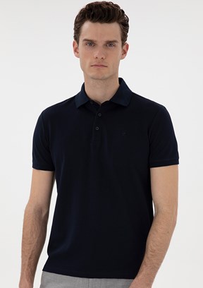 PİERRE CARDİN Lacivert Erkek Slim T-Shirt