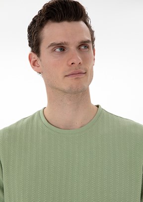 PİERRE CARDİN Yeşil Erkek Regular T-Shirt