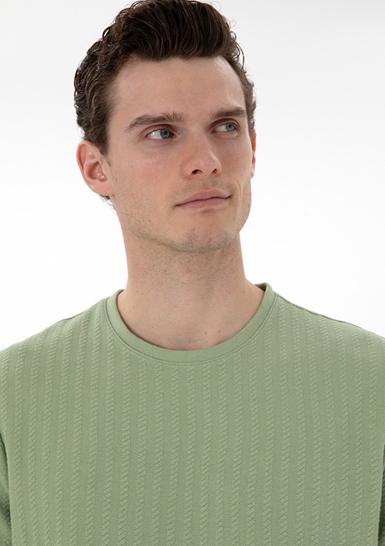 PİERRE CARDİN Yeşil Erkek Regular T-Shirt