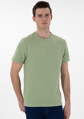 PİERRE CARDİN Yeşil Erkek Regular T-Shirt