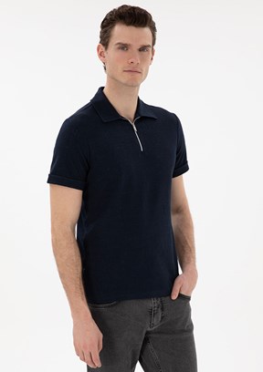 PİERRE CARDİN Lacivert Erkek Slim T-Shirt