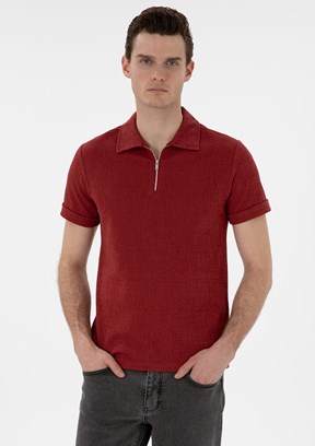 PİERRE CARDİN Kırmızı Erkek Slim T-Shirt