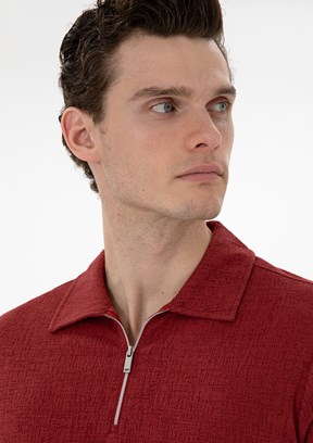 PİERRE CARDİN Kırmızı Erkek Slim T-Shirt