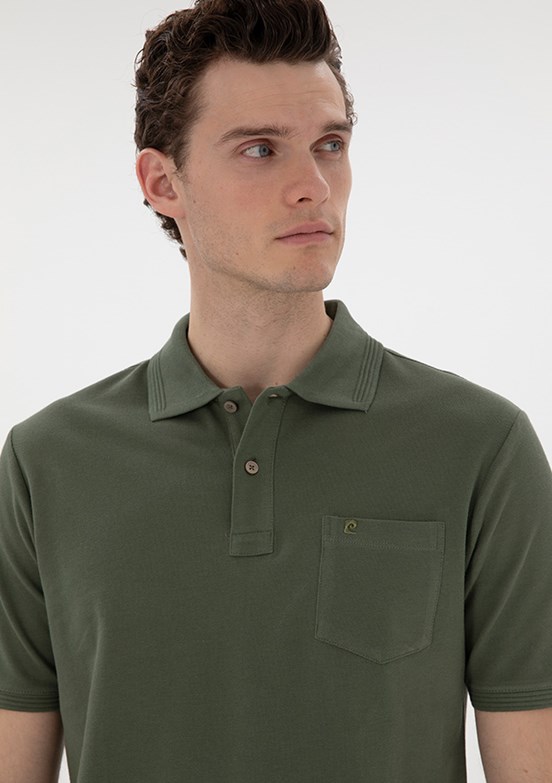 PİERRE CARDİN Yeşil Erkek Regular T-Shirt