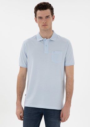 PİERRE CARDİN Mavi Erkek Regular T-Shirt