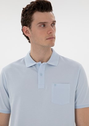 PİERRE CARDİN Mavi Erkek Regular T-Shirt