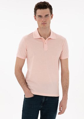 PİERRE CARDİN Pembe Erkek Slim T-Shirt