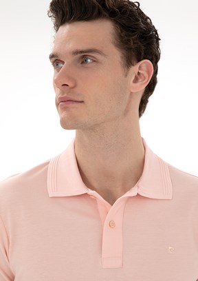 PİERRE CARDİN Pembe Erkek Slim T-Shirt