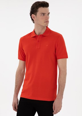 PİERRE CARDİN Kırmızı Erkek Slim T-Shirt