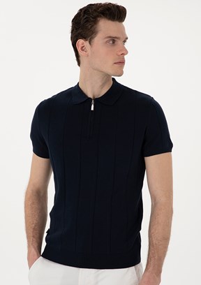 PİERRE CARDİN Lacivert Erkek Slim Kazak