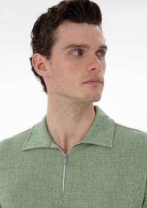 PİERRE CARDİN Yeşil Erkek Slim T-Shirt