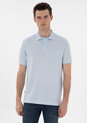 PİERRE CARDİN Mavi Erkek Regular T-Shirt
