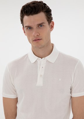 PİERRE CARDİN Beyaz Erkek Slim T-Shirt