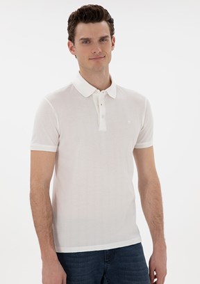 PİERRE CARDİN Beyaz Erkek Slim T-Shirt