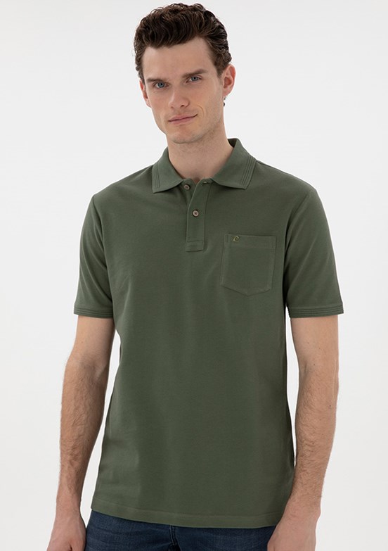 PİERRE CARDİN Yeşil Erkek Regular T-Shirt