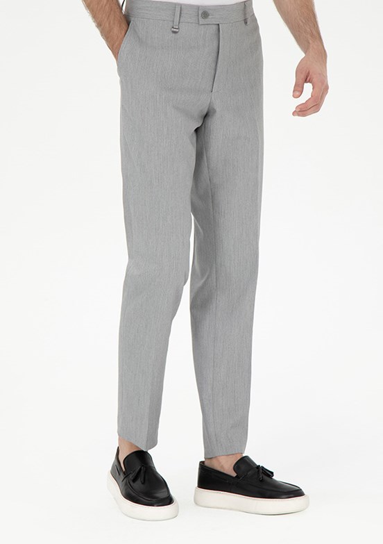 PİERRE CARDİN Gri Erkek Slim Pantolon