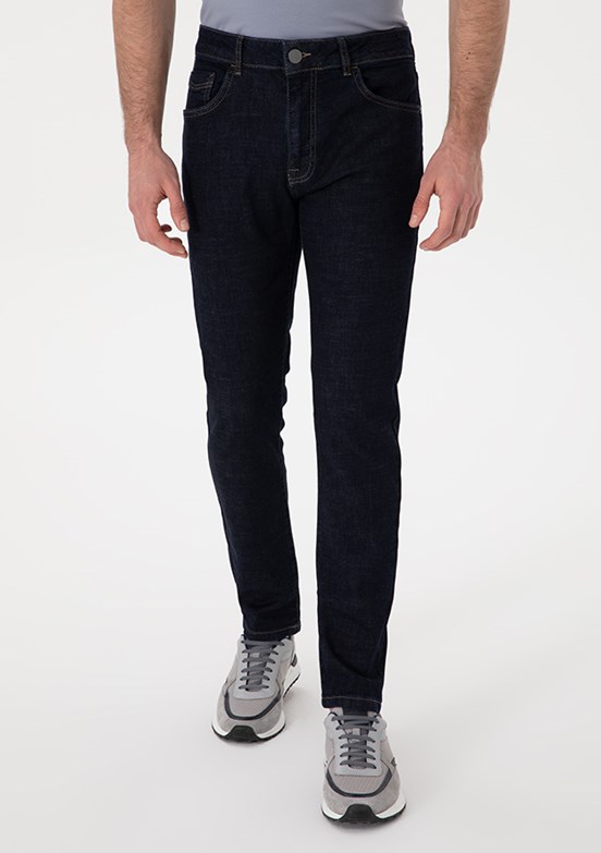 PİERRE CARDİN Lacivert Erkek Slim Jean Pantolon