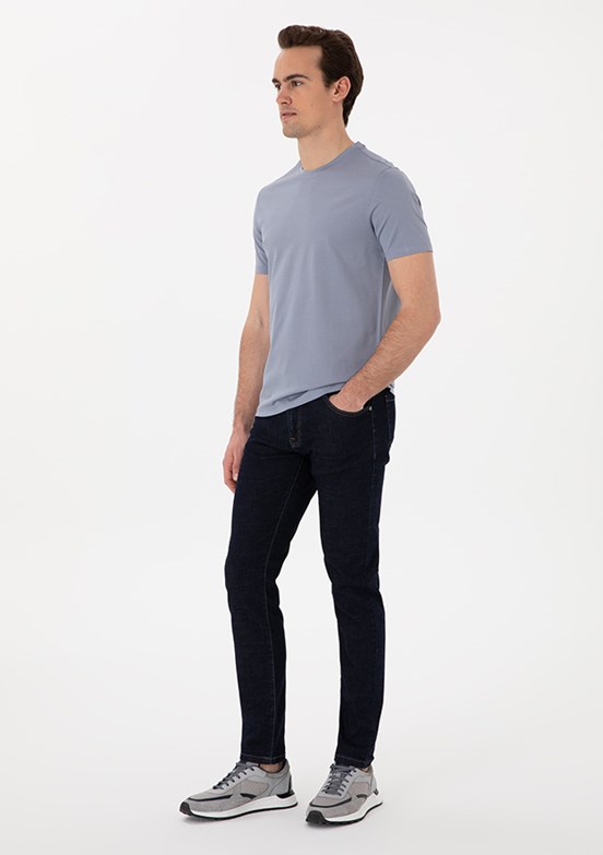 PİERRE CARDİN Lacivert Erkek Slim Jean Pantolon