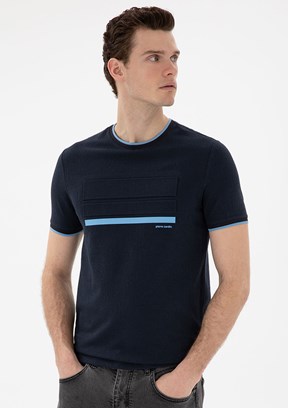 PİERRE CARDİN Lacivert Erkek Slim T-Shirt