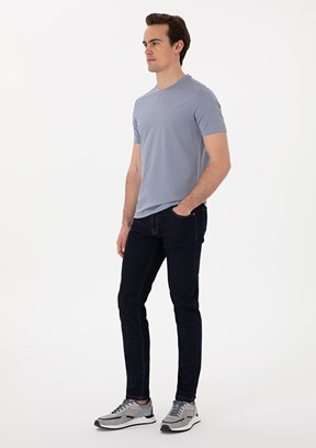 PİERRE CARDİN Lacivert Erkek Slim Jean Pantolon
