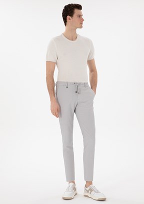 PİERRE CARDİN Erkek Gri Basic Pantolon