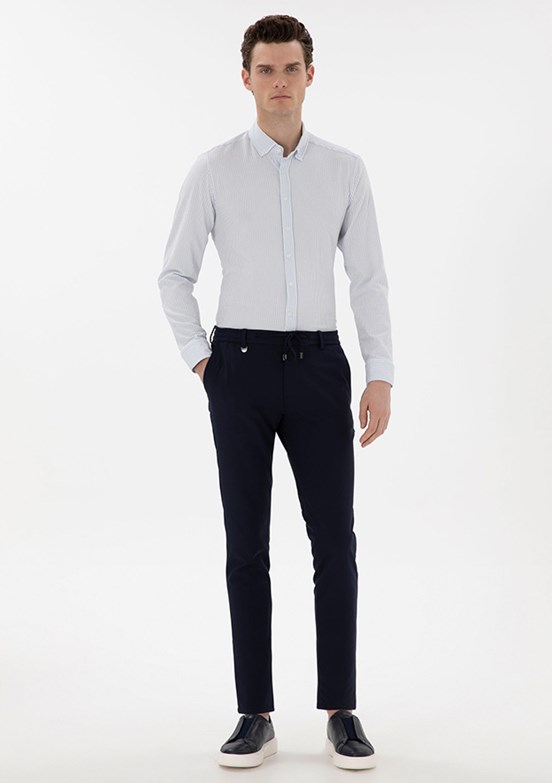 PİERRE CARDİN Lacivert Erkek Basic Pantolon