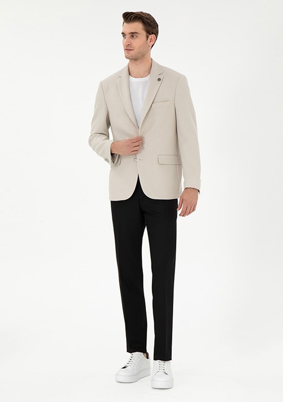 PİERRE CARDİN Siyah Erkek Slim Pantolon