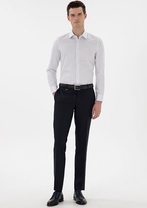 PİERRE CARDİN Lacivert Erkek Slim Pantolon