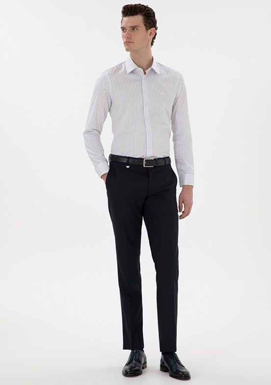 PİERRE CARDİN Lacivert Erkek Slim Pantolon