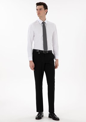 PİERRE CARDİN Siyah Erkek Slim Pantolon
