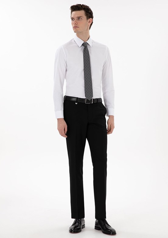 PİERRE CARDİN Siyah Erkek Slim Pantolon