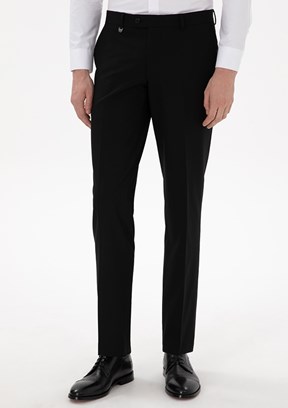 PİERRE CARDİN Siyah Erkek Slim Pantolon