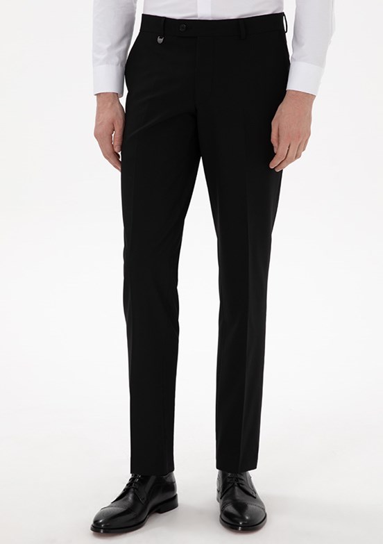 PİERRE CARDİN Siyah Erkek Slim Pantolon