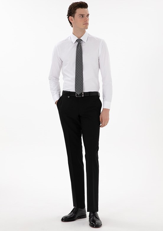 PİERRE CARDİN Siyah Erkek Slim Pantolon